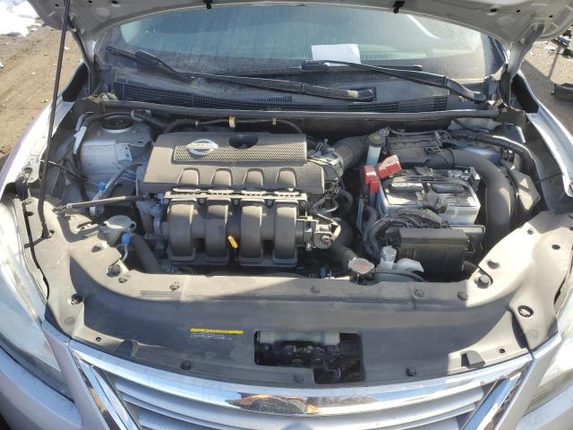 3N1AB7AP9EY205657 - 2014 NISSAN SENTRA S SILVER photo 11