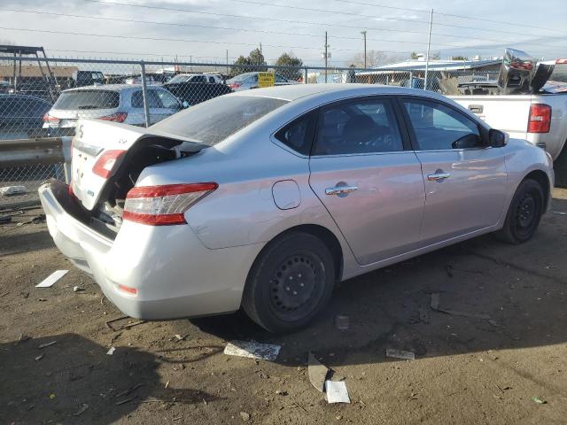 3N1AB7AP9EY205657 - 2014 NISSAN SENTRA S SILVER photo 3