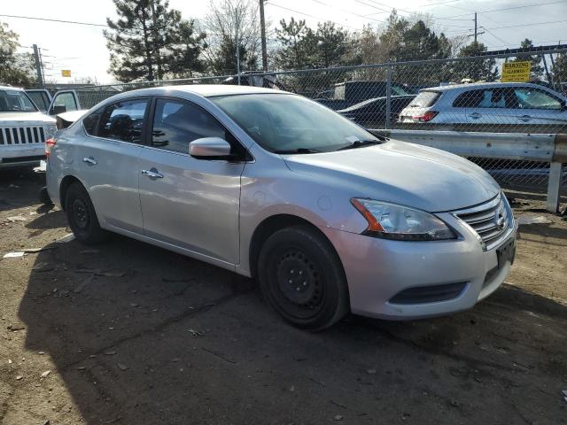 3N1AB7AP9EY205657 - 2014 NISSAN SENTRA S SILVER photo 4