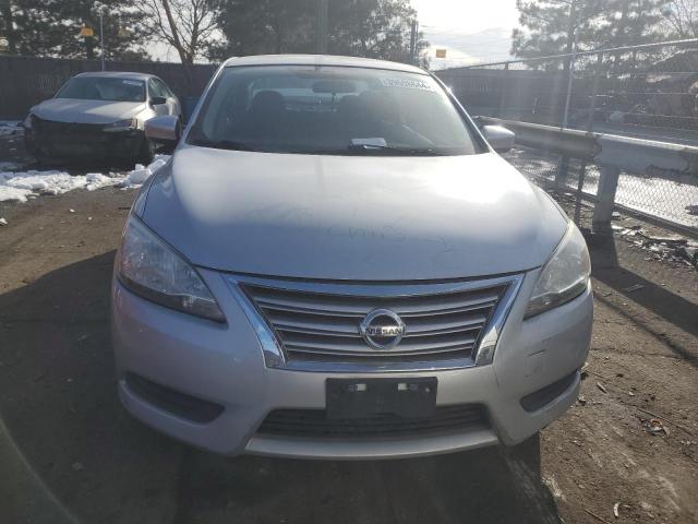 3N1AB7AP9EY205657 - 2014 NISSAN SENTRA S SILVER photo 5