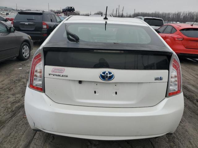 JTDKN3DU6D0339988 - 2013 TOYOTA PRIUS WHITE photo 6