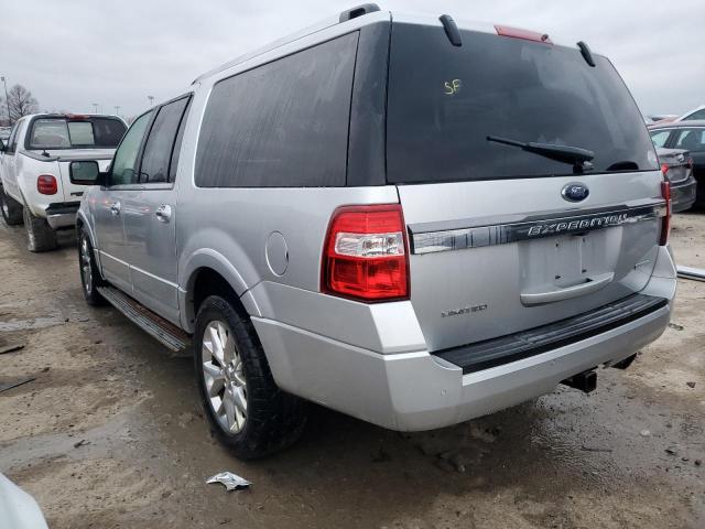 1FMJK2AT2HEA21798 - 2017 FORD EXPEDITION EL LIMITED SILVER photo 2