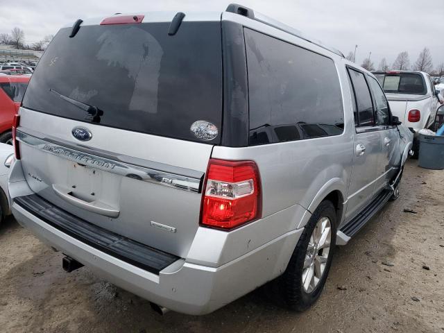 1FMJK2AT2HEA21798 - 2017 FORD EXPEDITION EL LIMITED SILVER photo 3