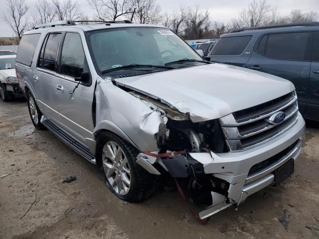 1FMJK2AT2HEA21798 - 2017 FORD EXPEDITION EL LIMITED SILVER photo 4
