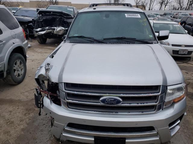 1FMJK2AT2HEA21798 - 2017 FORD EXPEDITION EL LIMITED SILVER photo 5