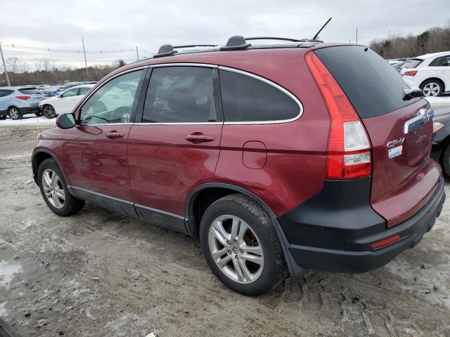 5J6RE4H78AL053542 - 2010 HONDA CR-V EXL BURGUNDY photo 2