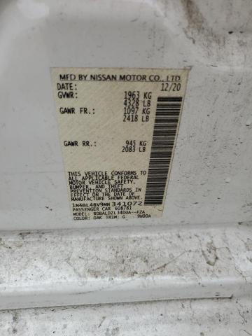 1N4BL4BV9MN341072 - 2021 NISSAN ALTIMA S GRAY photo 12