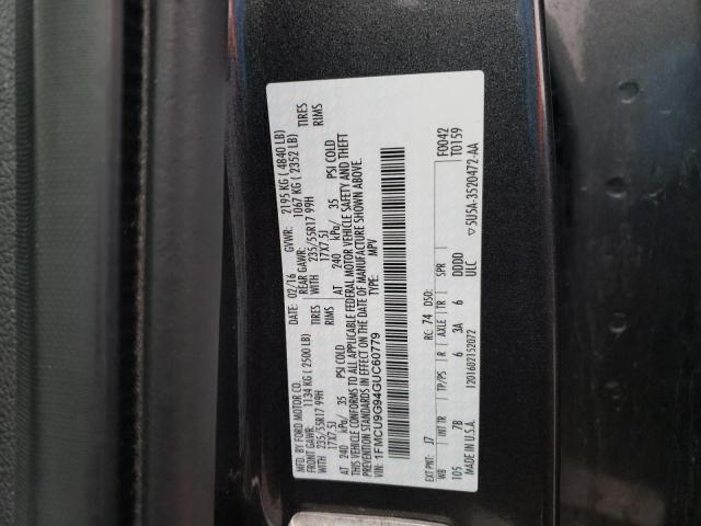 1FMCU9G94GUC60779 - 2016 FORD ESCAPE SE GRAY photo 14