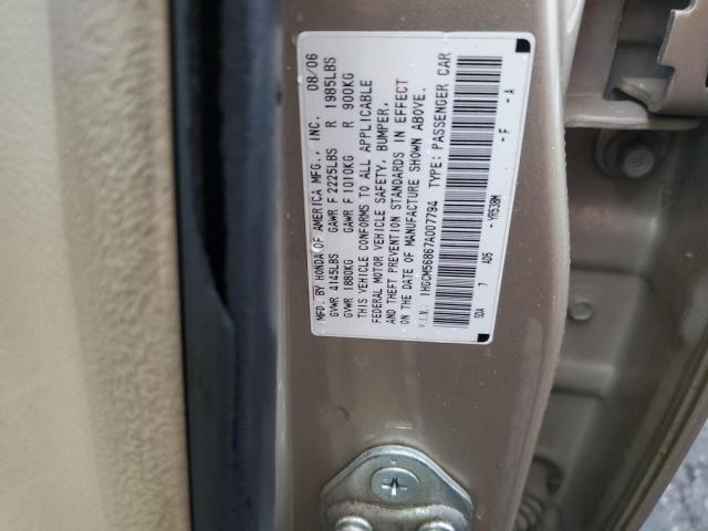 1HGCM56867A007794 - 2007 HONDA ACCORD EX GOLD photo 12