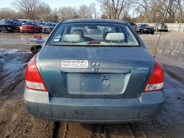 KMHDN45D23U582715 - 2003 HYUNDAI ELANTRA GLS BLUE photo 6