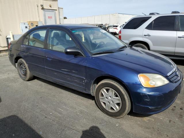 2HGES16513H504714 - 2003 HONDA CIVIC LX BLUE photo 4