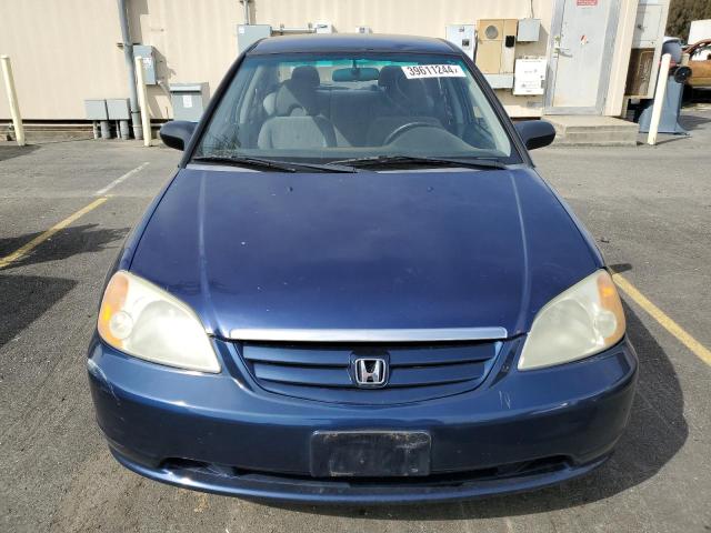 2HGES16513H504714 - 2003 HONDA CIVIC LX BLUE photo 5