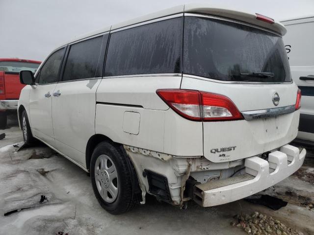 JN8AE2KP8B9008281 - 2011 NISSAN QUEST S WHITE photo 2