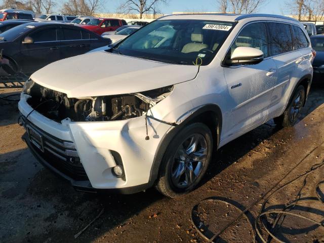 5TDDGRFH9HS023736 - 2017 TOYOTA HIGHLANDER HYBRID LIMITED WHITE photo 1