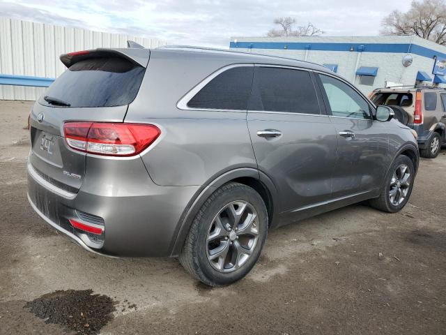 5XYPK4A18GG001005 - 2016 KIA SORENTO SX GRAY photo 3