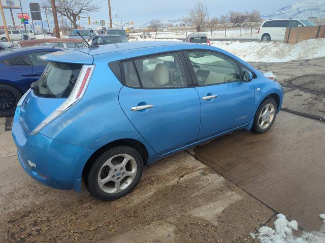 JN1AZ0CP7CT026927 - 2012 NISSAN LEAF SV BLUE photo 4