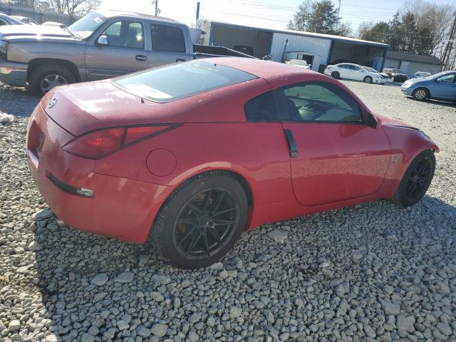 JN1AZ34E75M651520 - 2005 NISSAN 350Z COUPE RED photo 3