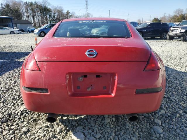 JN1AZ34E75M651520 - 2005 NISSAN 350Z COUPE RED photo 6