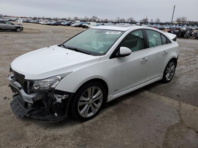 1G1PG5SB8E7335813 - 2014 CHEVROLET CRUZE LTZ WHITE photo 1