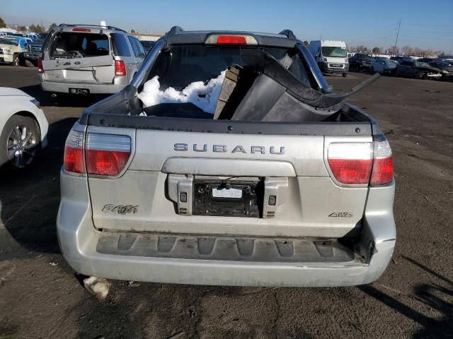 4S4BT62CX67102962 - 2006 SUBARU BAJA SPORT SILVER photo 6