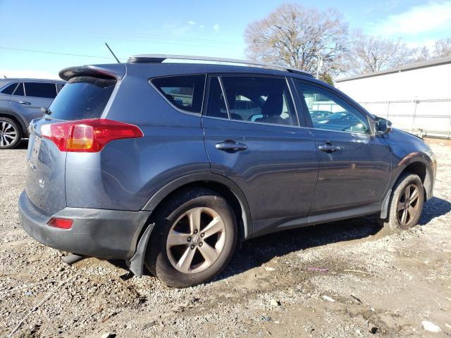 2T3RFREV6DW076032 - 2013 TOYOTA RAV4 XLE BLUE photo 3