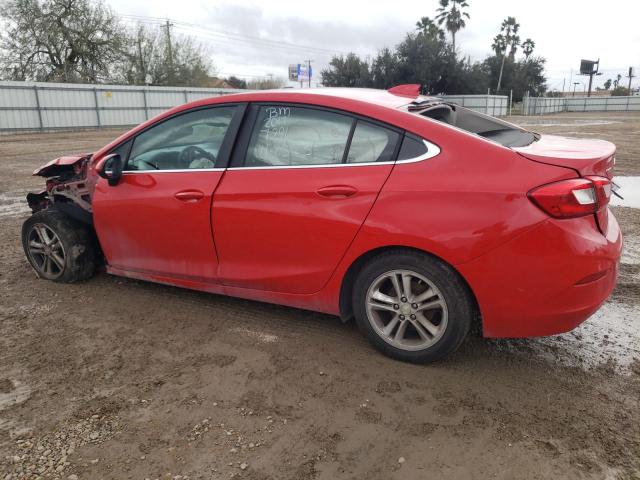 1G1BE5SM6H7107296 - 2017 CHEVROLET CRUZE LT RED photo 2