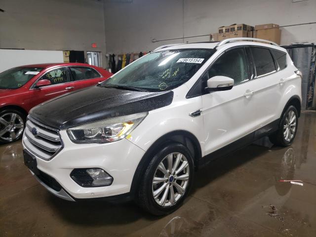 1FMCU0J90JUA07616 - 2018 FORD ESCAPE TITANIUM WHITE photo 1