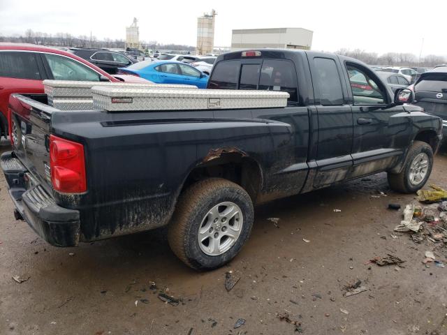 1D7HE42P67S159843 - 2007 DODGE DAKOTA SLT BLACK photo 3