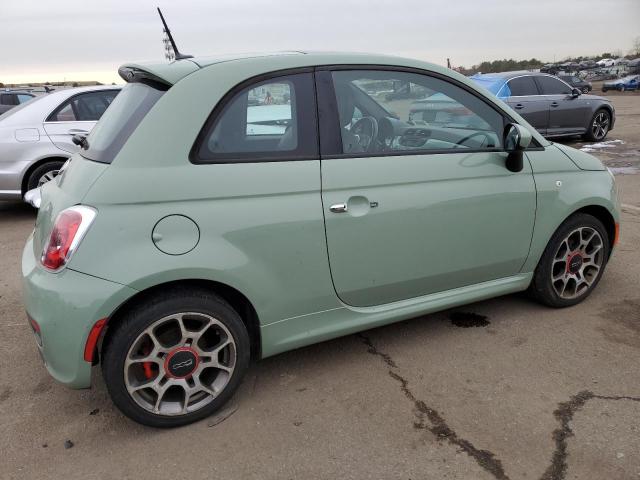 3C3CFFBR2DT741841 - 2013 FIAT 500 SPORT GREEN photo 3