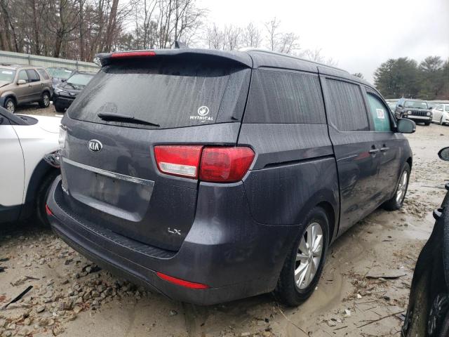 KNDMB5C14F6069292 - 2015 KIA SEDONA LX GRAY photo 3