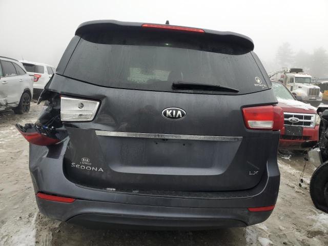 KNDMB5C14F6069292 - 2015 KIA SEDONA LX GRAY photo 6