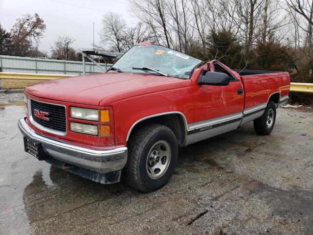 1GTEC14R1VZ524238 - 1997 GMC SIERRA C1500 RED photo 1