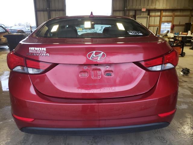 5NPDH4AE7EH474520 - 2014 HYUNDAI ELANTRA SE BURGUNDY photo 6