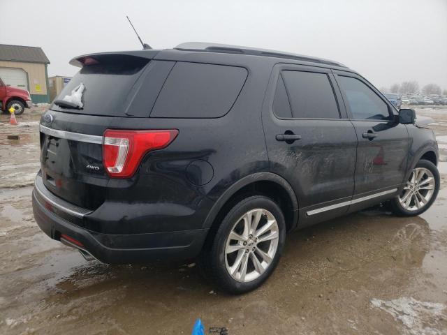 1FM5K8D82JGC65277 - 2018 FORD EXPLORER XLT BLACK photo 3