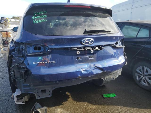 5NMS33AD8LH156696 - 2020 HYUNDAI SANTA FE SEL BLUE photo 6