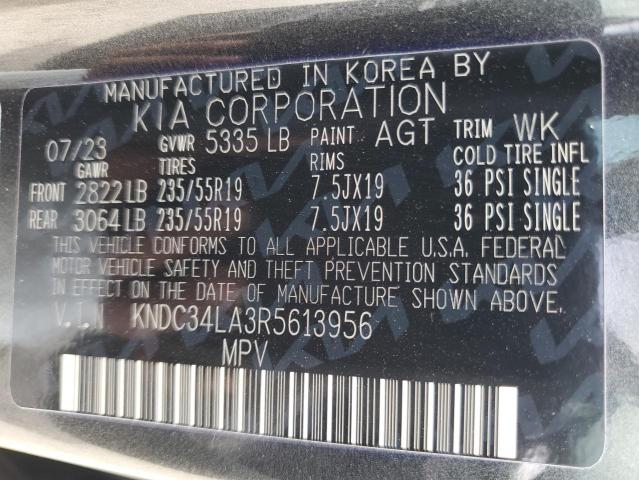 KNDC34LA3R5613956 - 2024 KIA EV6 LIGHT CHARCOAL photo 14