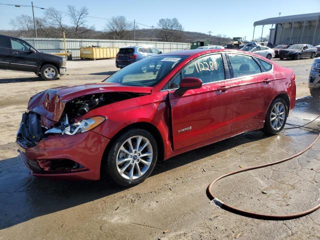 3FA6P0LU0HR386764 - 2017 FORD FUSION SE HYBRID RED photo 1