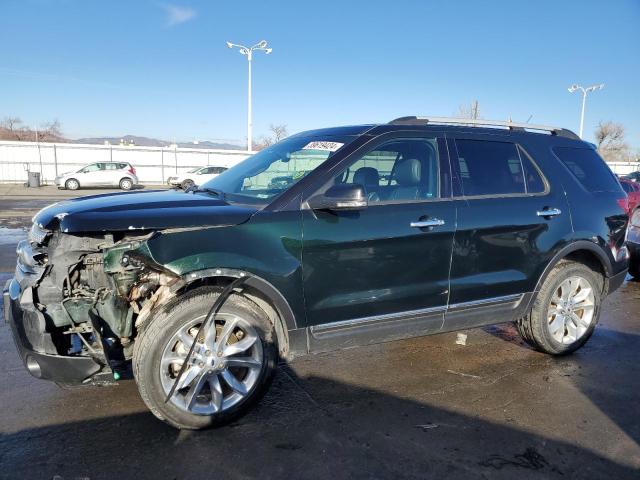 1FM5K8D84DGB78789 - 2013 FORD EXPLORER XLT GREEN photo 1