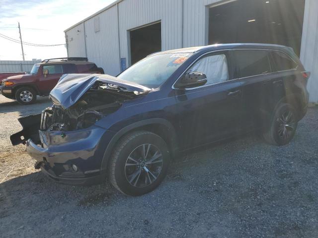 5TDKKRFH1GS167026 - 2016 TOYOTA HIGHLANDER XLE BLUE photo 1