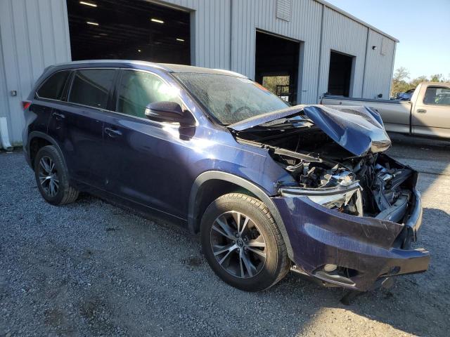 5TDKKRFH1GS167026 - 2016 TOYOTA HIGHLANDER XLE BLUE photo 4