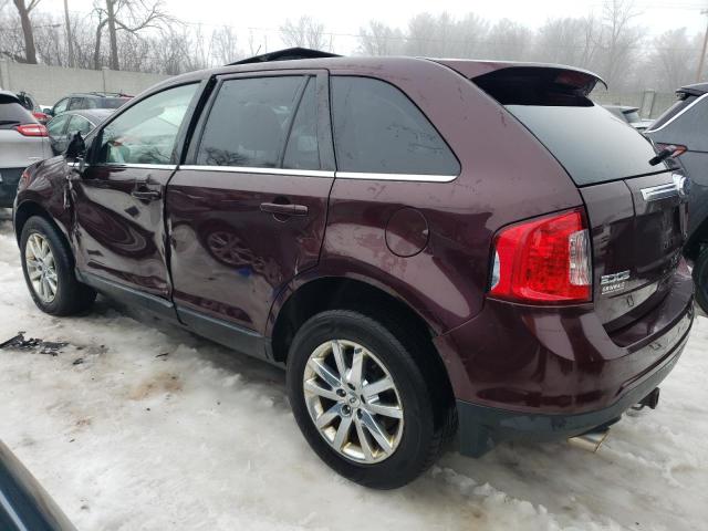 2FMDK4KC2BBA46551 - 2011 FORD EDGE LIMITED BURGUNDY photo 2