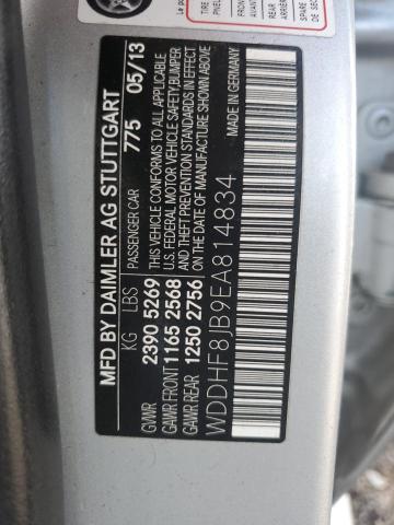 WDDHF8JB9EA814834 - 2014 MERCEDES-BENZ E 350 4MATIC SILVER photo 12