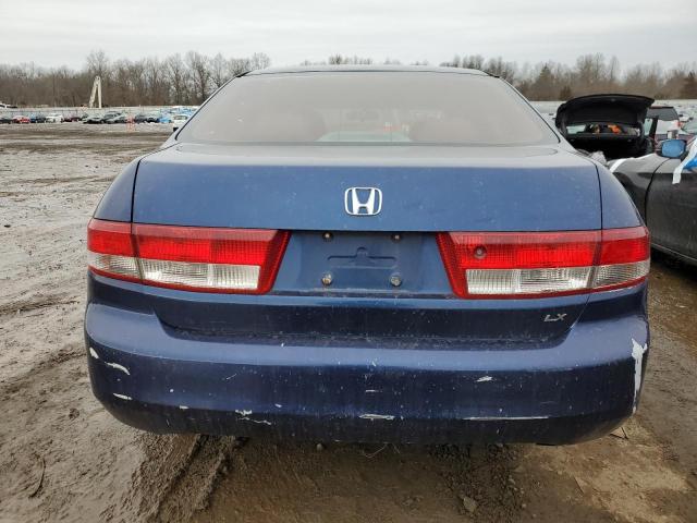 1HGCM56373A041239 - 2003 HONDA ACCORD LX BLUE photo 6