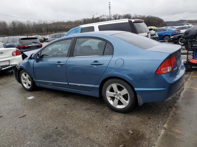 1HGFA16857L028333 - 2007 HONDA CIVIC EX BLUE photo 2