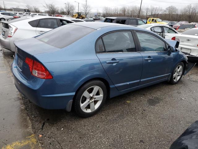 1HGFA16857L028333 - 2007 HONDA CIVIC EX BLUE photo 3