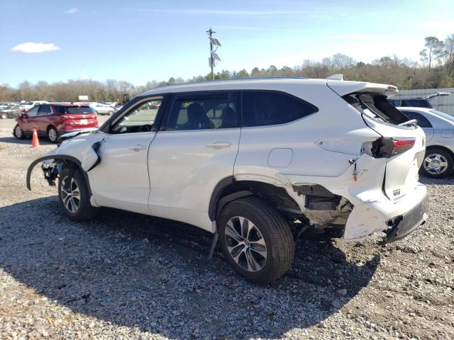 5TDGZRAH5MS514989 - 2021 TOYOTA HIGHLANDER XLE WHITE photo 2