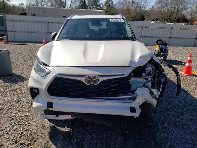 5TDGZRAH5MS514989 - 2021 TOYOTA HIGHLANDER XLE WHITE photo 5