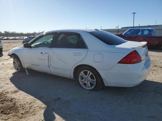 1HGCM56776A144703 - 2006 HONDA ACCORD EX WHITE photo 2