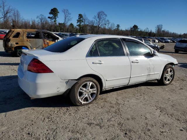 1HGCM56776A144703 - 2006 HONDA ACCORD EX WHITE photo 3