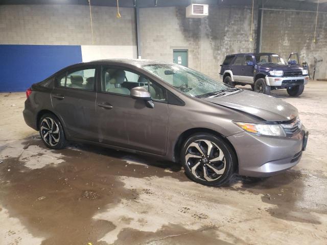 19XFB2F52CE384930 - 2012 HONDA CIVIC LX GRAY photo 4